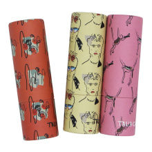 Colorful paper lipstick tube lip balm packaging
